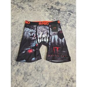 PSD Men's IT Clown Red/Black/Gray 2times Stretch Boxer Briefs Size Small NWT